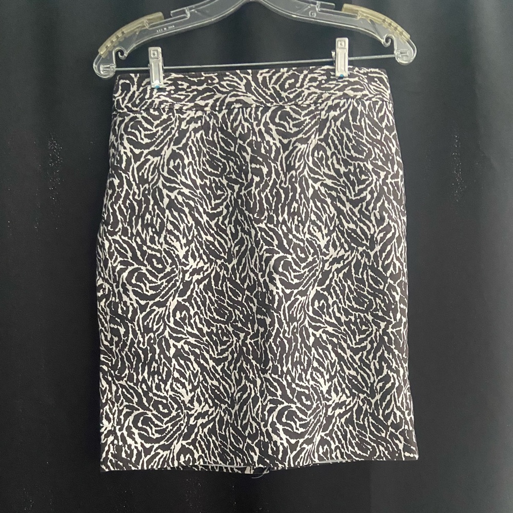 Brown and White Patterned Women's Skirt